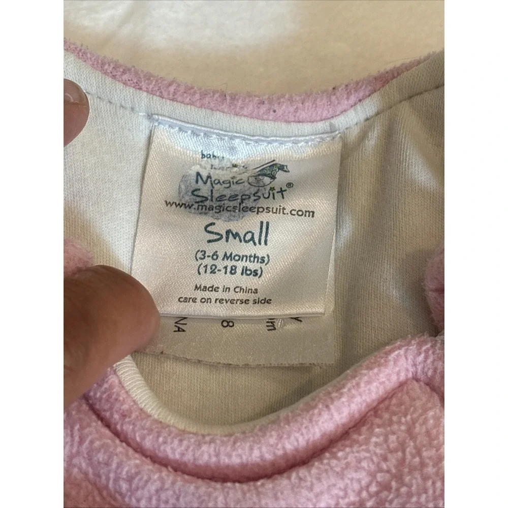 Baby Merlin's Magic Sleepsuit Small 3-6 Months Pink Infant 12 - 18 Lbs